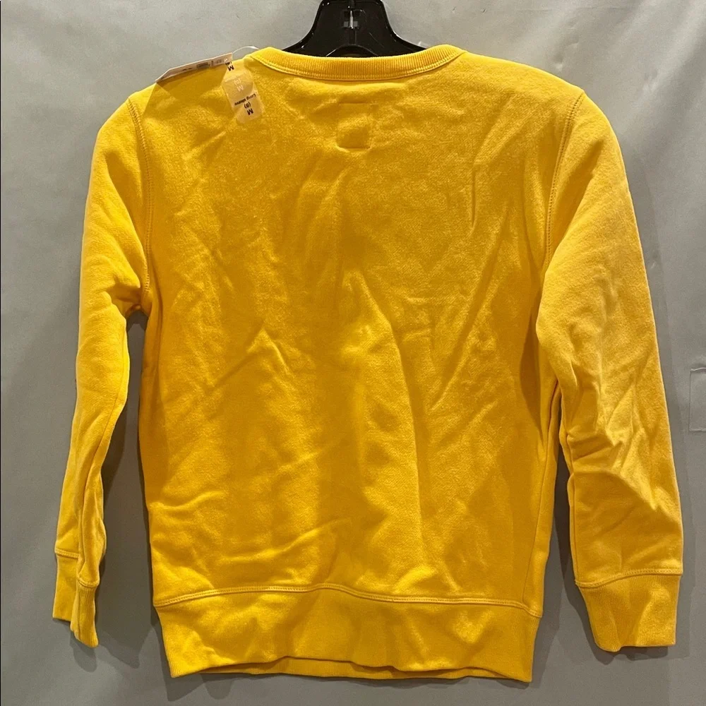 NWT GAP Kids Yellow Gold Crewneck Sweatshirt Medium (8)